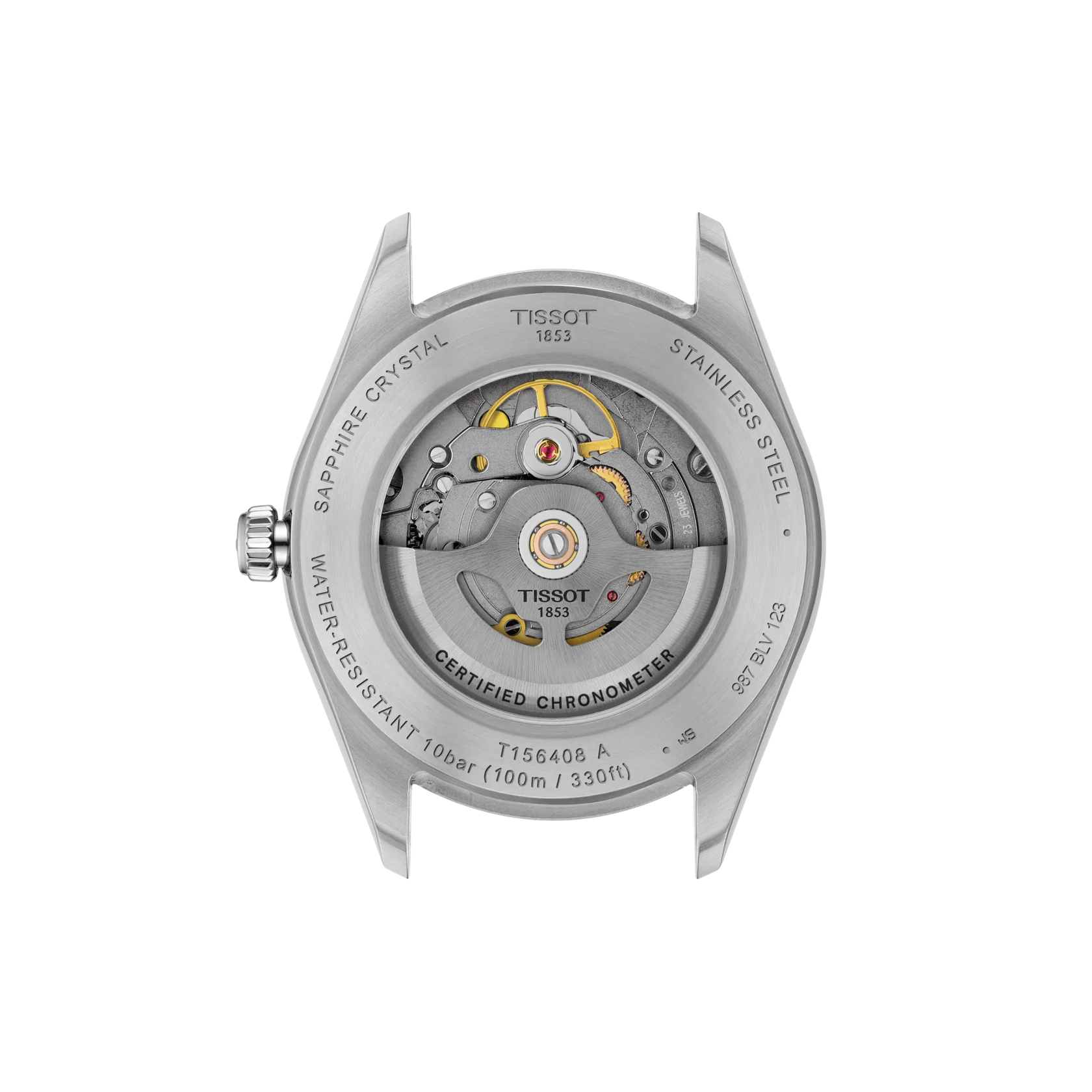 TISSOT T156.408.11.033.00 Watch - Swiss Automatic Watch - Elegant Stainless Steel - Water Resistant up to 100m (Image 6)