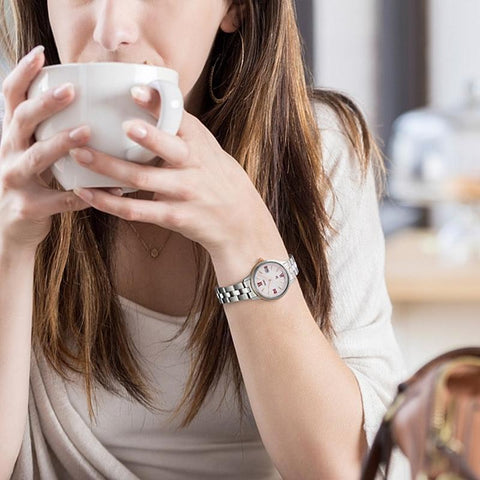 Orient Women's iO NATURAL&PLAIN Solar Powered Metal Band Watch RN-WG0006P