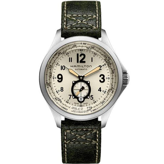 Hamilton H76655723 Watch - Khaki Aviation Khaki QNE Auto (Image 9)