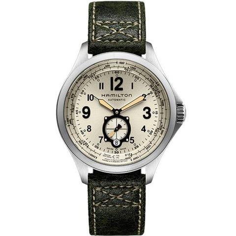 Hamilton H76655723 Watch - Khaki Aviation Khaki QNE Auto (Image 9)