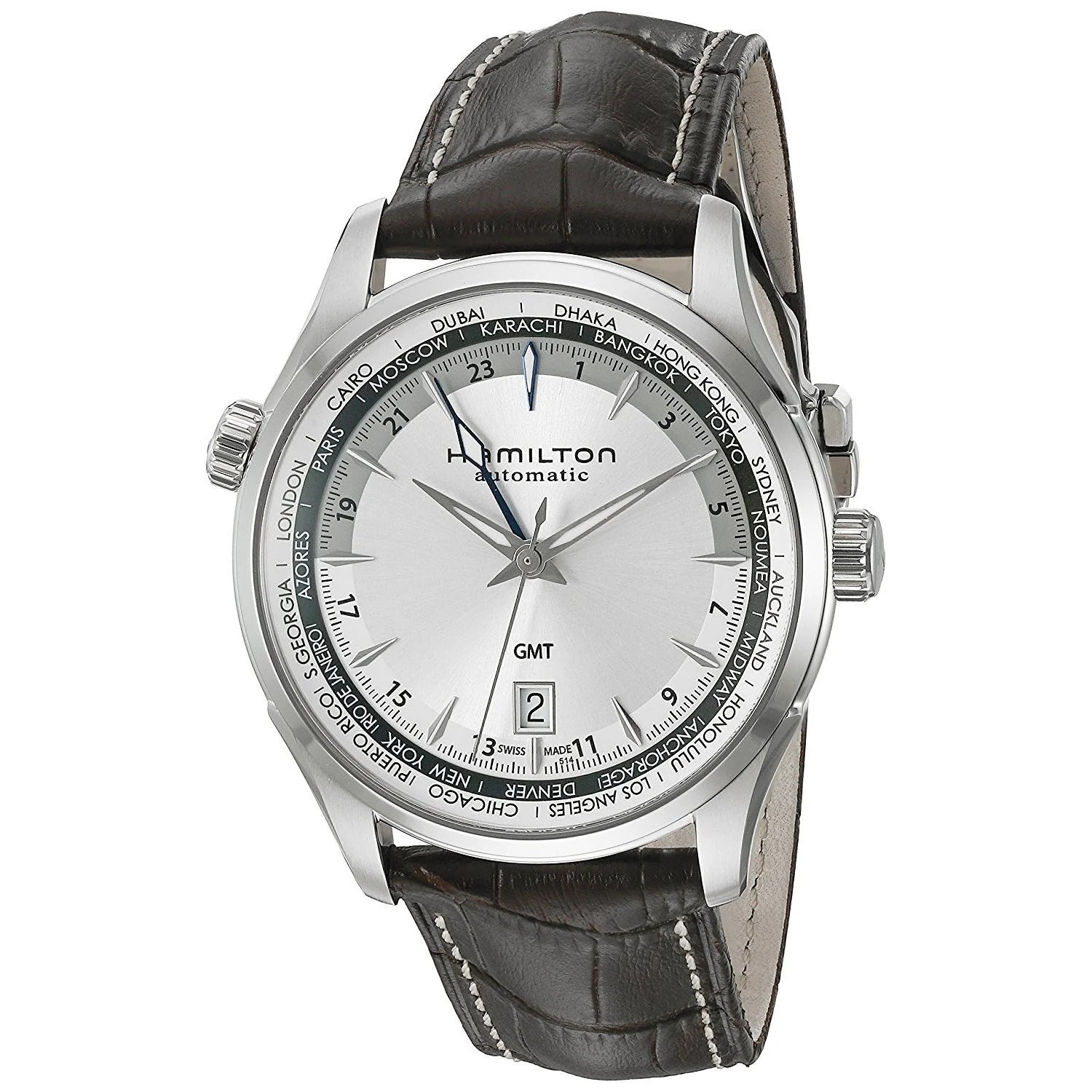 Hamilton H32605551 Watch - Jazzmaster Jazzmaster Traveler GMT Auto (Image 10)