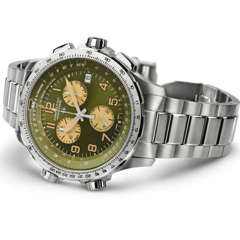 Hamilton H77932160 Watch - Khaki Aviation X-Wind GMT Chrono Quartz (Image 3)