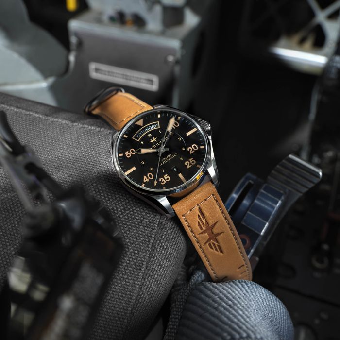 Hamilton H64645531 Watch - Khaki Aviation Day Date Auto (Image 4)