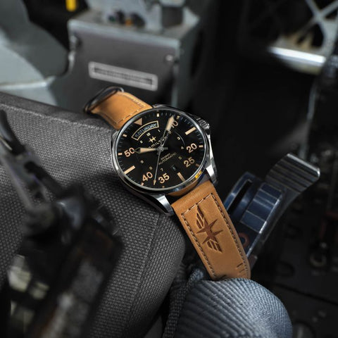 Hamilton H64645531 Watch - Khaki Aviation Day Date Auto (Image 4)
