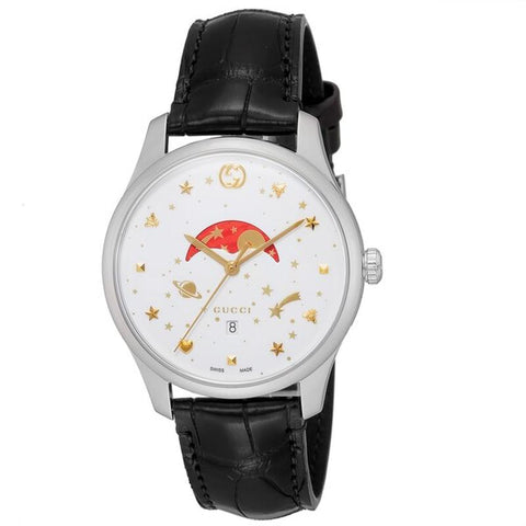 GUCCI G-Timeless 2-Year Warranty White YA126325 [Parallel Import]