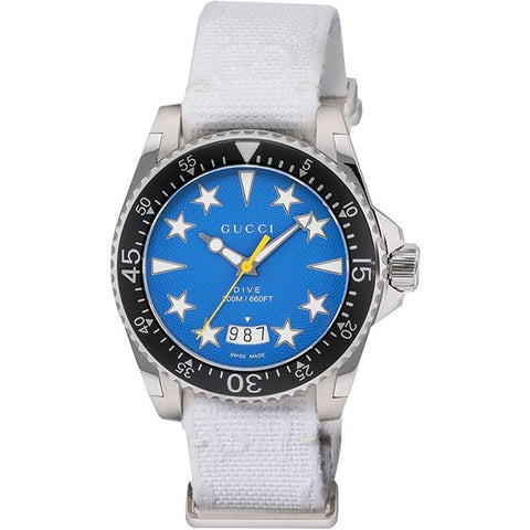 GUCCI Dive 2-Year Warranty Blue YA136340 [Parallel Import]
