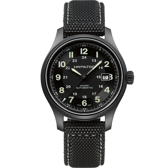 Hamilton H70575733 Watch - Khaki フィールド Titanium Auto