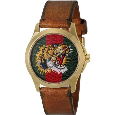 GUCCI G-Timeless 2-Year Warranty YA126497 Green [Parallel Import]