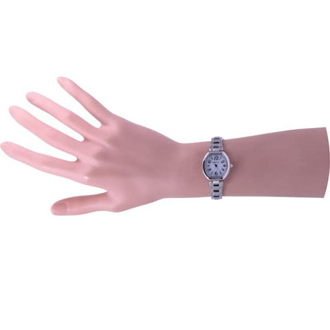 "Citizen Women's Wicca Solar Tech Radio Controlled Watch Happy Diary Blooming Color Tonneau Silver KL0-715-11"