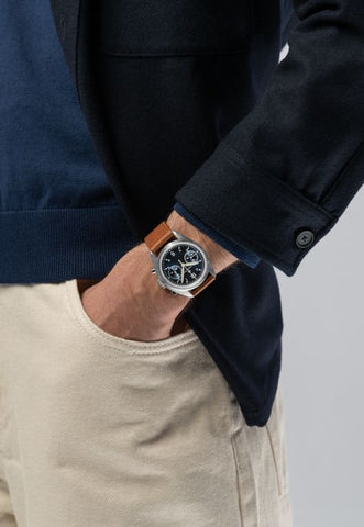Hamilton H76409540 Watch - Khaki Aviation Pilot Pioneer Mechanical Chrono (Image 6)