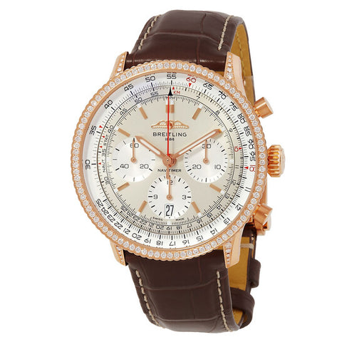 Breitling RB0139631G1P1 Breitling Navitimer B01 Chronograph 5-Year Warranty Beige - Luxury Swiss Watch for Men