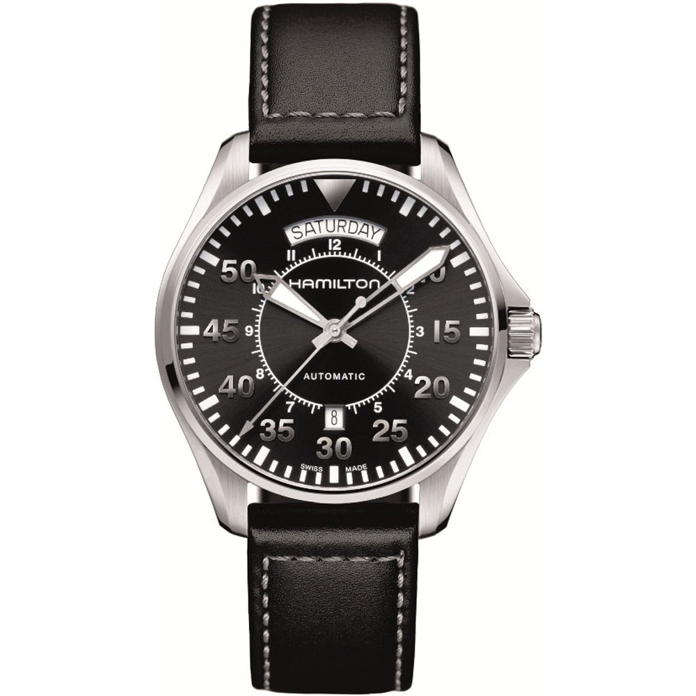 Hamilton H64615735 Watch - Khaki Aviation Pilot Day Date Auto (Image 2)