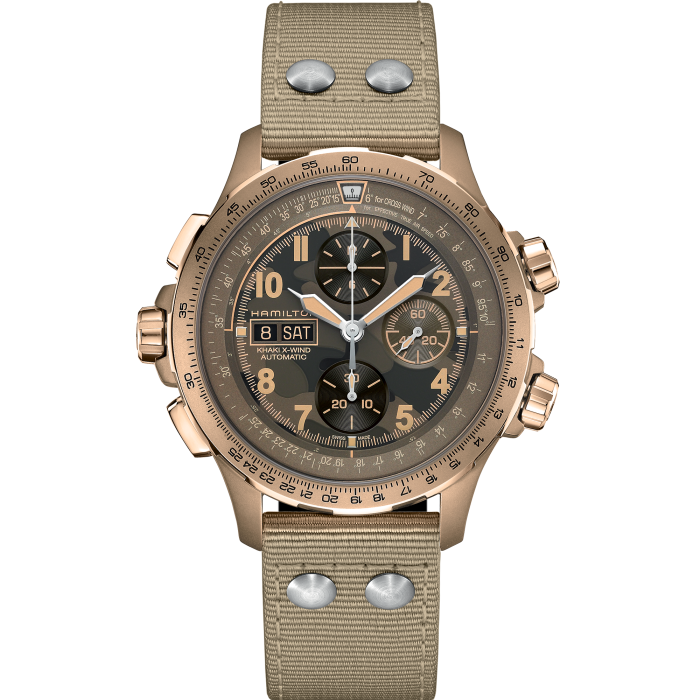 Hamilton H77916920 Watch - Khaki Aviation X-Wind Auto Chrono