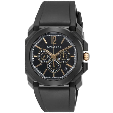 BVLGARI BGO41BBSVDCH Watch - NVY Rubber Strap Parallel Import 2-Year Warranty