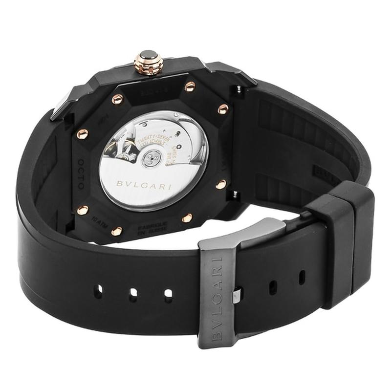 BVLGARI BGO41BBSVD Watch - Men's Rubber Strap Parallel Imported Watch 2-Year Warranty (Image 4)