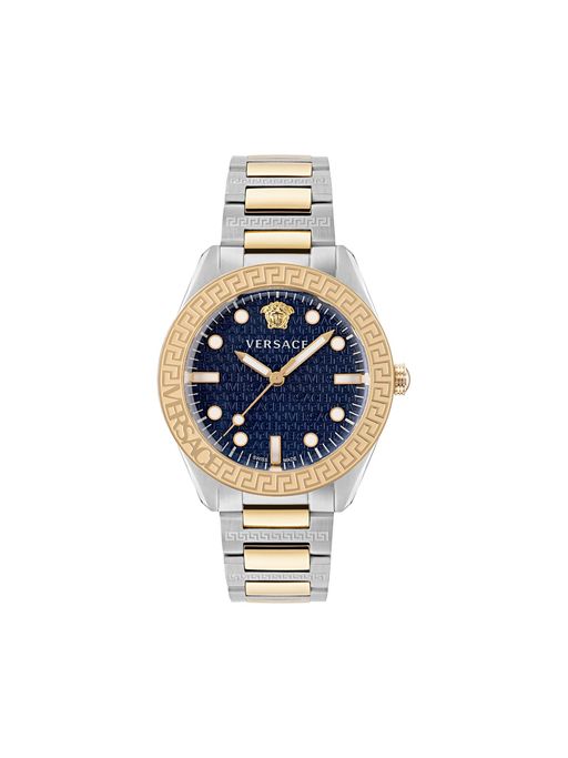 VERSACE VE2T00422 Watch - Greca Dome Watch with 2 Year Warranty Stylish Blue Design Durable Build for Everyday Elegance