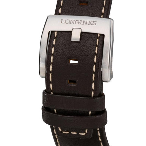 Longines Men's Leather Strap Watch Parallel Import with 2-Year Warranty L3.811.4.53.0