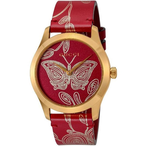 GUCCI G-Timeless 2-Year Warranty YA1264054 Red [Parallel Import]