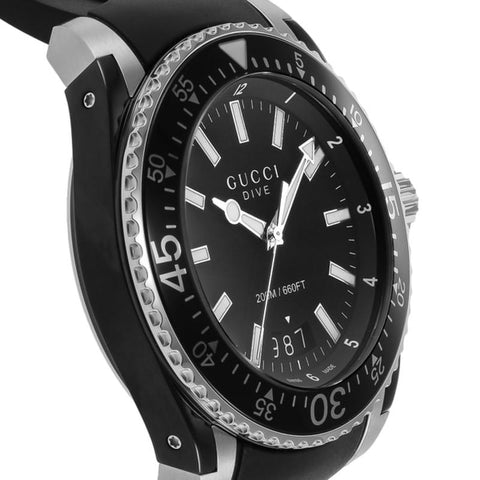 GUCCI Dive 2-Year Warranty Black YA136204A [Parallel Import]