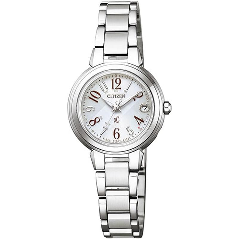 CITIZEN ES9430-54B Watch - Women's xC Eco-Drive Radio-Controlled Watch - Stainless Steel Line Happy Flight Series