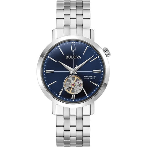BULOVA Classic Aerojet Men's Watch with Metal Band, Authentic with 3-Year Warranty, 96A320
