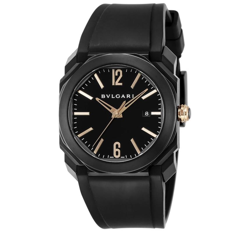 BVLGARI BGO41BBSVD Watch - Men's Rubber Strap Parallel Imported Watch 2-Year Warranty