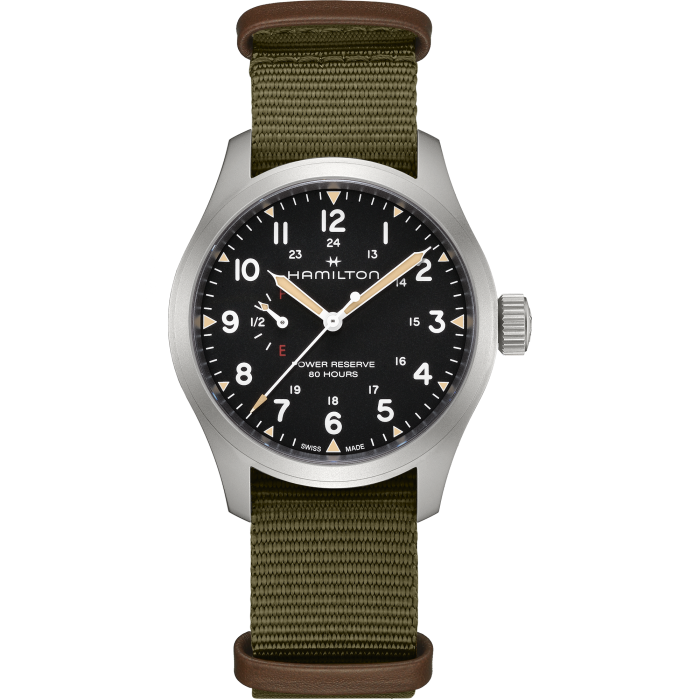 Hamilton H69509930 Watch - Khaki Field Mechanical Power Reserve