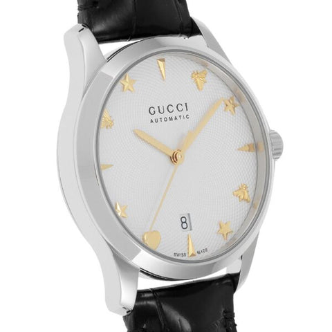 GUCCI G-Timeless 2-Year Warranty YA126468 Silver [Parallel Import]