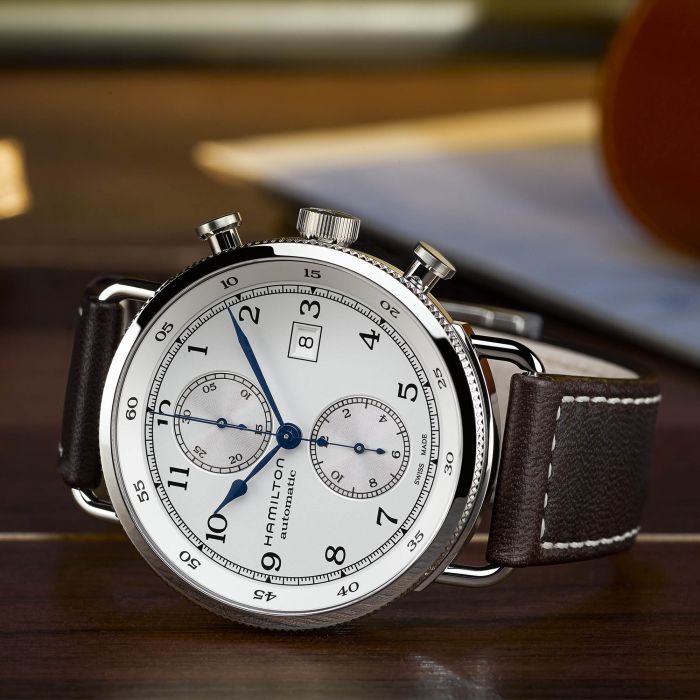 Hamilton H77706553 Watch - Khaki Navy Pioneer Auto Chrono Auto Chrono (Image 3)