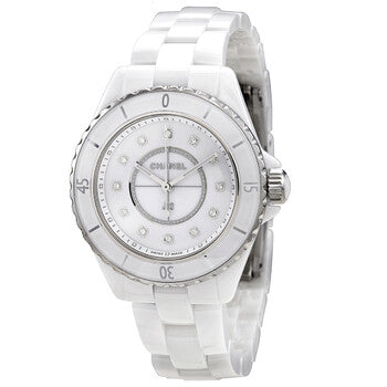 CHANEL H5704 Watch - CHANEL J12 33mm White Watch - Elegant Timepiece for Every Occasion