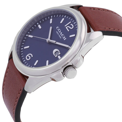 COACH 14602585 Watch - COACH GREYSON 2-Year Warranty Navy Handbag [Parallel Import] - Stylish & Durable Accessory