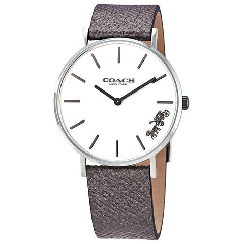 COACH 14503155 Watch - Perry 2 Year Warranty Stylish Leather Design with Versatile Functionality and Timeless Elegance