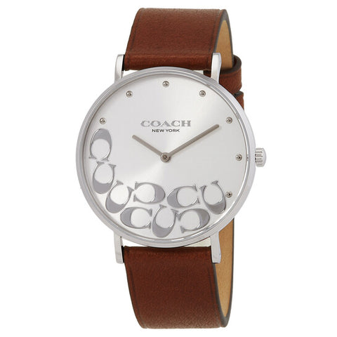 COACH 14503803 Watch - Perry Silver Watch with 2 Year Warranty Stylish Design Water Resistant Durable Quality