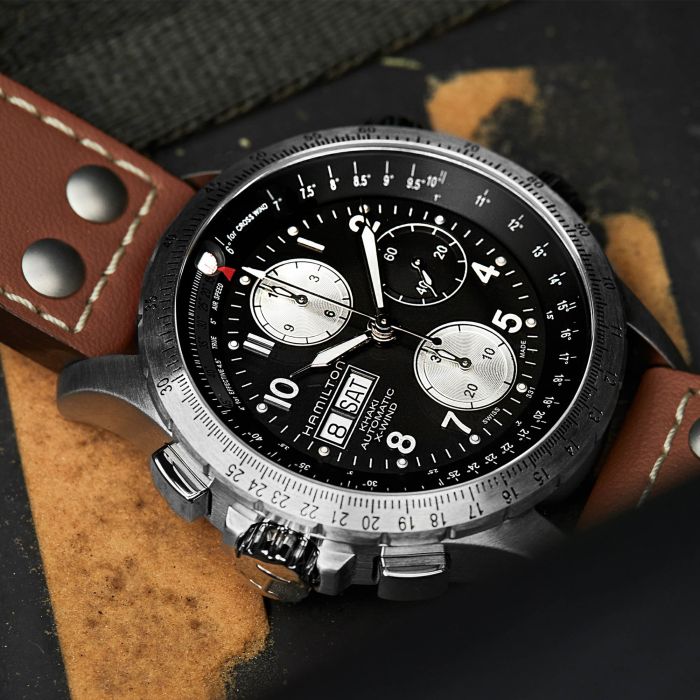 Hamilton H77616533 Watch - Khaki Aviation X-Wind Auto Chrono (Image 10)