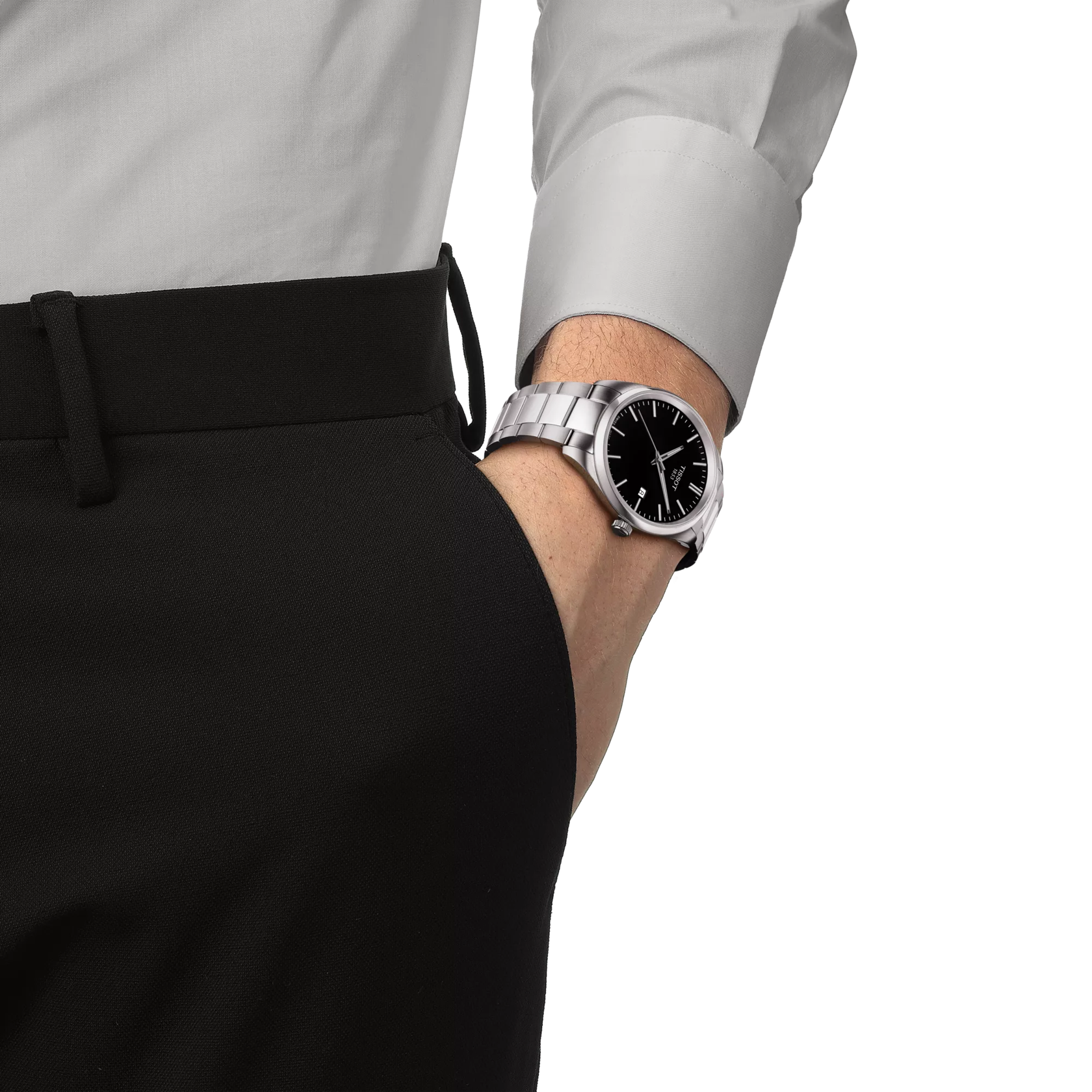 TISSOT T150.410.11.051.00 Watch - Swiss Automatic Movement Stainless Steel Case Water Resistant Elegant Design (Image 8)