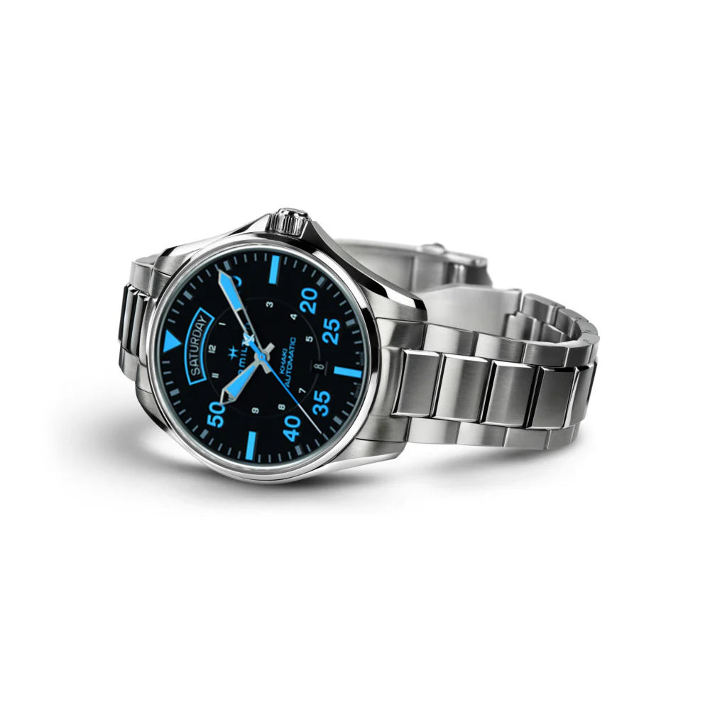Hamilton H64625131 Watch - Khaki Aviation Khaki Pilot Day-Date - Air Zermatt Auto