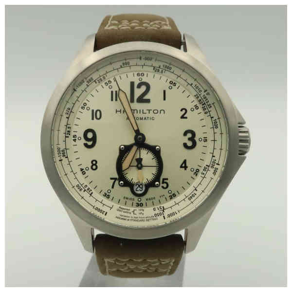 Hamilton H76655723 Watch - Khaki Aviation Khaki QNE Auto