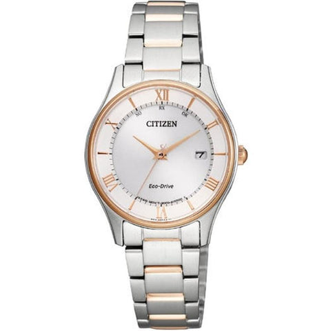 "Citizen Ladies Watch - Citizen Collection Eco-Drive Radio-Controlled Thin Combination Pair Model, Pink Gold, ES0002-57A"