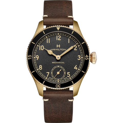 Hamilton H76709530 Watch - Khaki Aviation Pilot Pioneer Mechanical Bronze 43mm