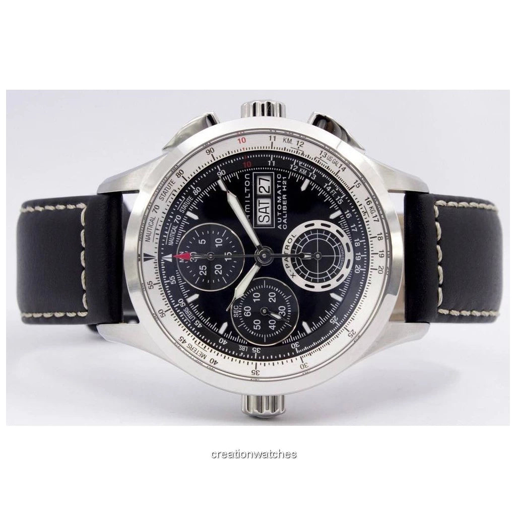 Hamilton H76556731 Watch - Khaki Aviation Khaki X Patrol Auto Chrono