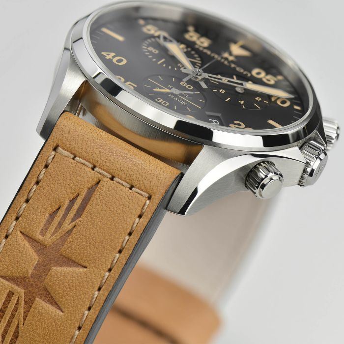 Hamilton H76722531 Watch - Khaki Aviation Khaki Pilot Chrono Quartz (Image 3)