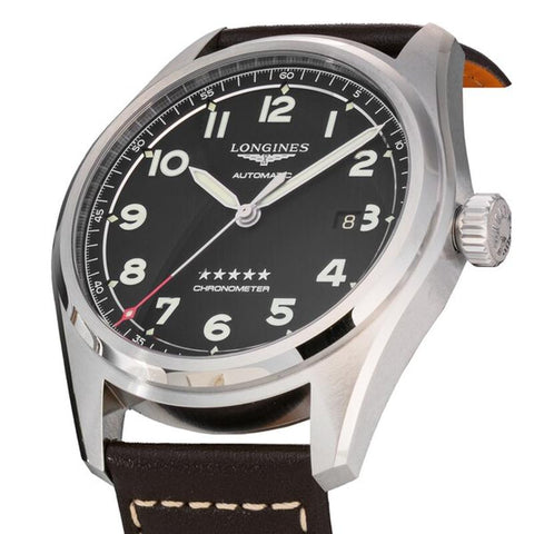 Longines Men's Leather Strap Watch Parallel Import with 2-Year Warranty L3.811.4.53.0
