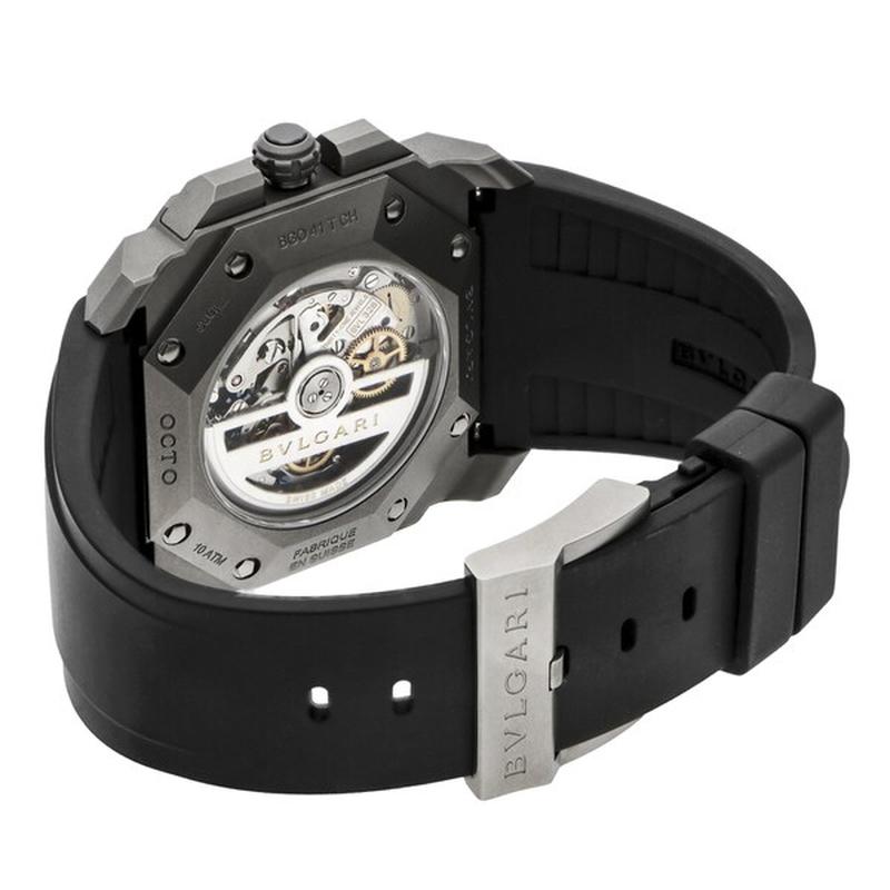 BVLGARI BGO41C14TVDCH Watch - Men's Watch with Rubber Strap, Parallel Import, 2-Year Warranty (Image 4)