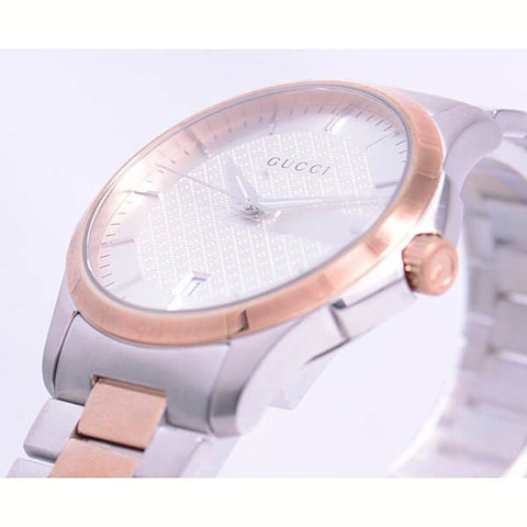 GUCCI G-Timeless 2-Year Warranty YA126447 Silver [Parallel Import]