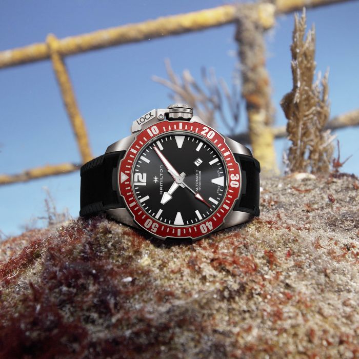 Hamilton H77805335 Watch - Khaki Navy OPENWATER AUTO TITANIUM AUTO (Image 6)