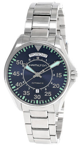 Hamilton H64615145 Watch - Khaki Aviation Pilot Day Date Auto (Image 7)