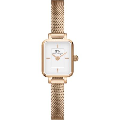 Daniel Wellington DW00100727 Watch - Daniel Wellington Quadro Mini 15x18 RG WH Ladies Watch - Elegant Timepiece for Women
