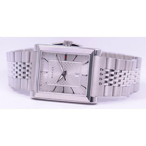 GUCCI Rectangle 2-Year Warranty Silver YA138403 [Parallel Import]