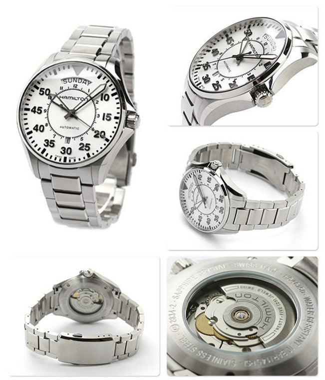 Hamilton H64615155 Watch - Khaki Aviation Pilot Day Date Auto (Image 5)