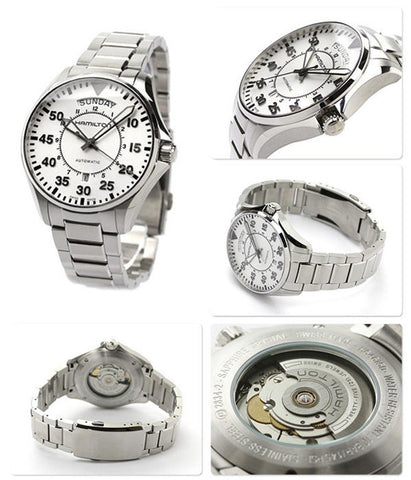 Hamilton H64615155 Watch - Khaki Aviation Pilot Day Date Auto (Image 5)
